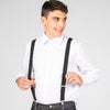 Suspensórios com Pinças Ap. Couro Castanho-Preto - 001-Único-RAG-Tailors-Fardas-e-Uniformes-Vestuario-Pro