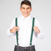 Suspensórios com Pinças Ap. Couro Castanho-Verde - 118-Único-RAG-Tailors-Fardas-e-Uniformes-Vestuario-Pro
