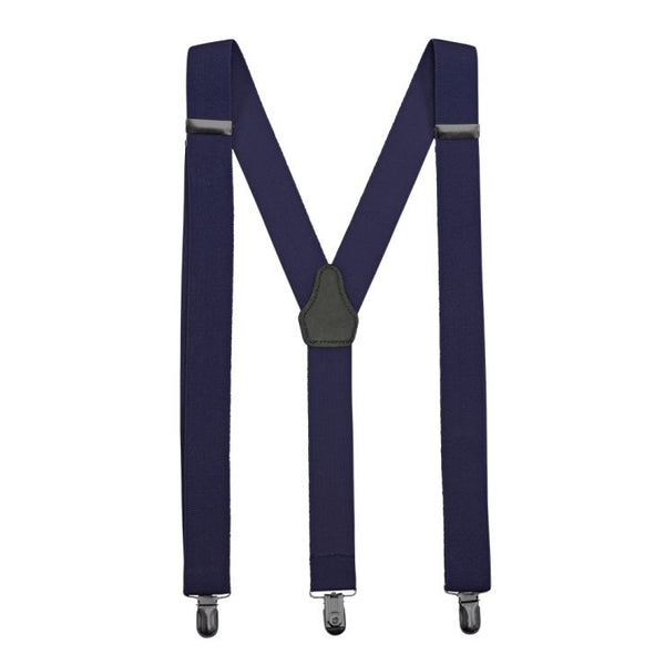 Suspensórios com Pinças Ap. Couro Preto-BLU MARINO - 01-One Size-RAG-Tailors-Fardas-e-Uniformes-Vestuario-Pro