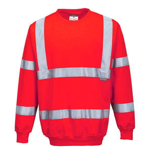 Sweat-Shirt de alta visibilidade-Vermelho-S-RAG-Tailors-Fardas-e-Uniformes-Vestuario-Pro