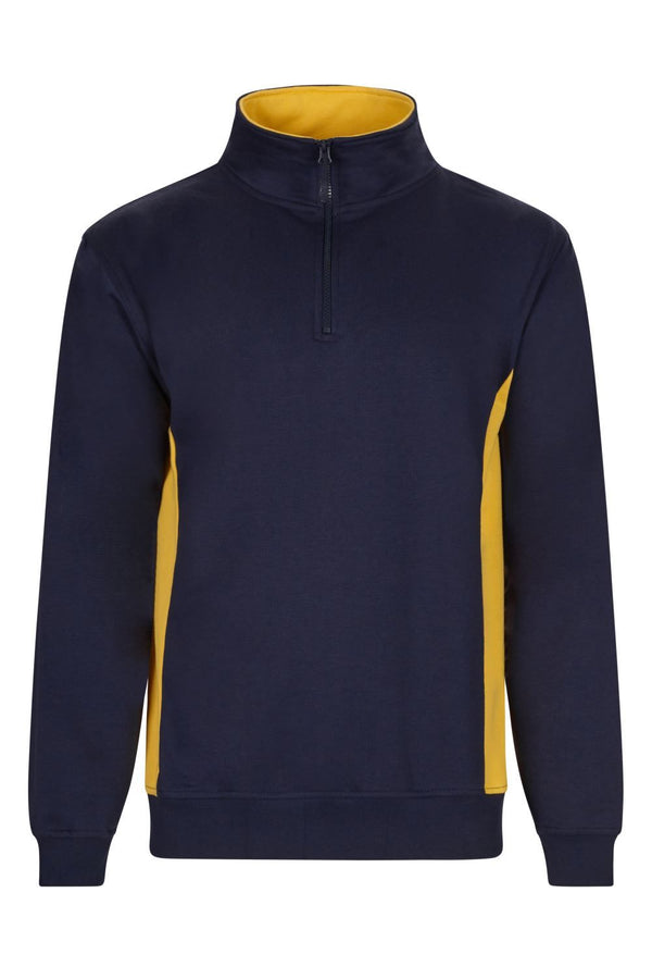 SweatShirt Bicolor c\meio fecho-Azul Navy/Amarelo - 61/17-XS-RAG-Tailors-Fardas-e-Uniformes-Vestuario-Pro