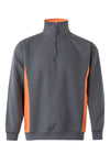 SweatShirt Bicolor c\meio fecho-Cinza/Larj-XS-RAG-Tailors-Fardas-e-Uniformes-Vestuario-Pro