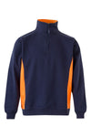 SweatShirt Bicolor c\meio fecho-Marinho/Larj-XS-RAG-Tailors-Fardas-e-Uniformes-Vestuario-Pro