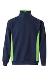SweatShirt Bicolor c\meio fecho-Marinho/Vrde-XS-RAG-Tailors-Fardas-e-Uniformes-Vestuario-Pro