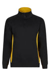 SweatShirt Bicolor c\meio fecho-Preto/Amarelo - 00/17-XS-RAG-Tailors-Fardas-e-Uniformes-Vestuario-Pro