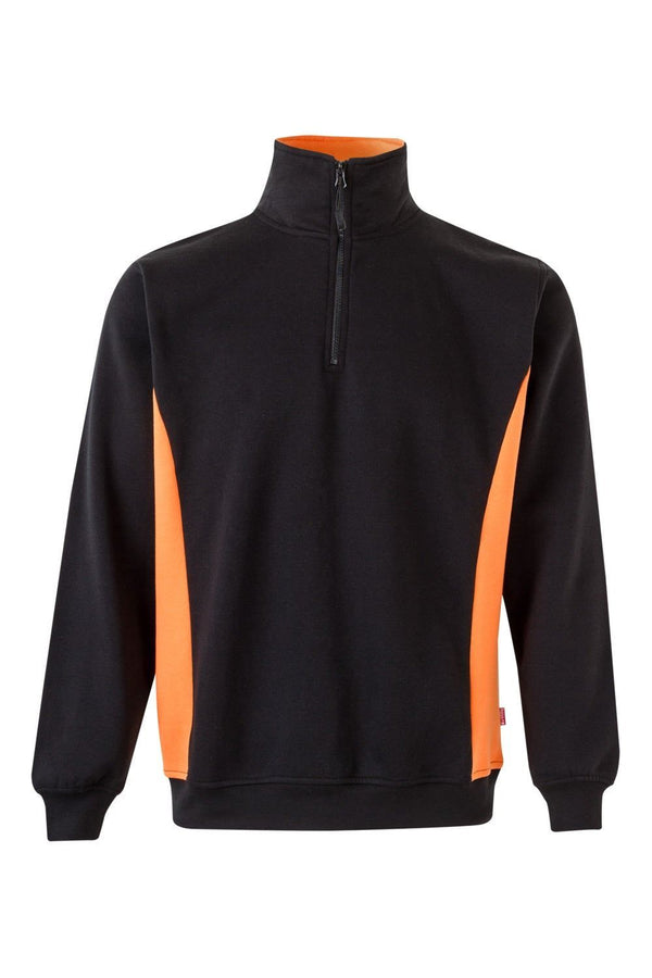 SweatShirt Bicolor c\meio fecho-Prt/Larj-XS-RAG-Tailors-Fardas-e-Uniformes-Vestuario-Pro