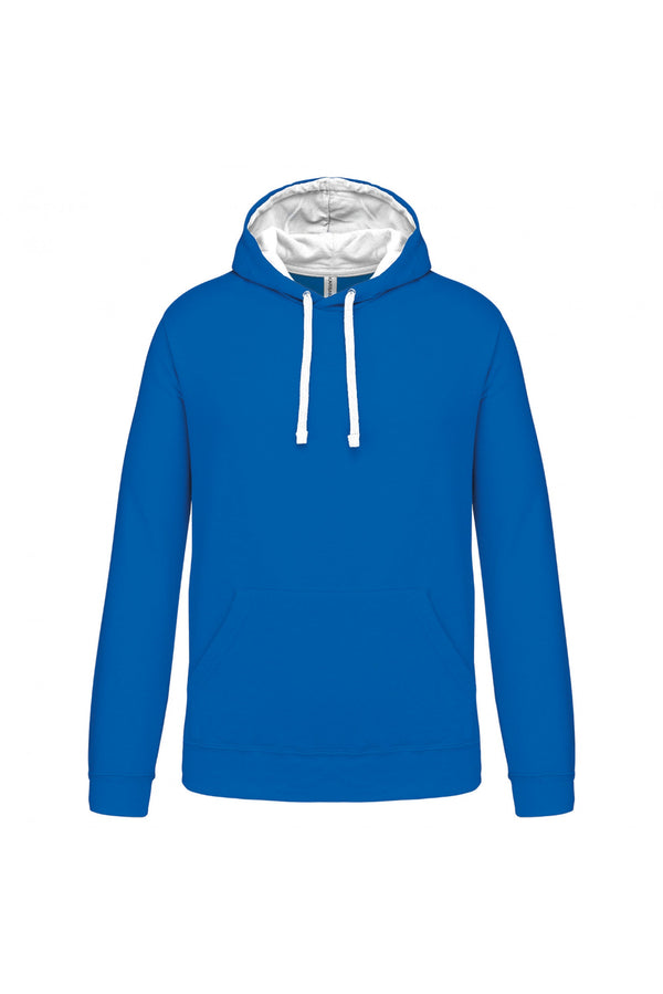 SweatShirt Homem c\capuz em constraste (1 de 2)-Azul Royal/Branco-XS-RAG-Tailors-Fardas-e-Uniformes-Vestuario-Pro