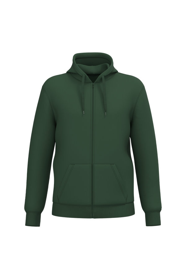 SweatShirt Reciclada c\Fecho e Capuz Malveira-Verde Floresta-S-RAG-Tailors-Fardas-e-Uniformes-Vestuario-Pro