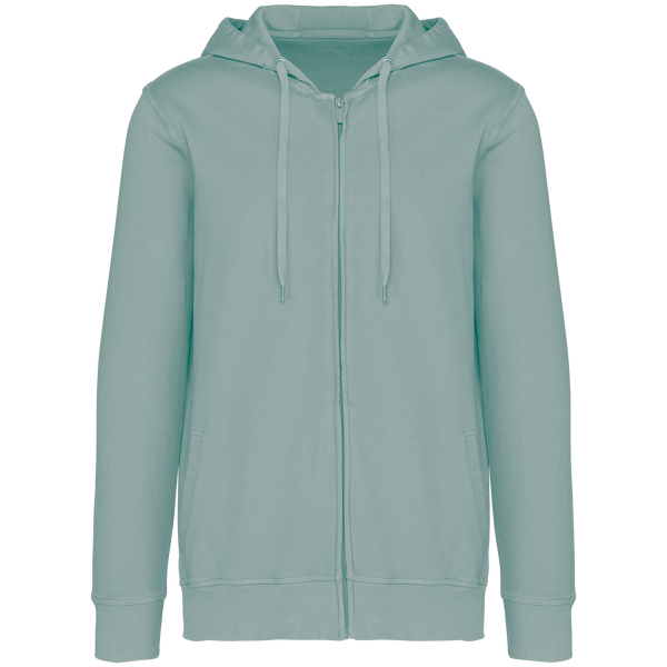 SweatShirt Unisexo c\fecho e capuz Terry280-Washed Jade Green-XXS-RAG-Tailors-Fardas-e-Uniformes-Vestuario-Pro