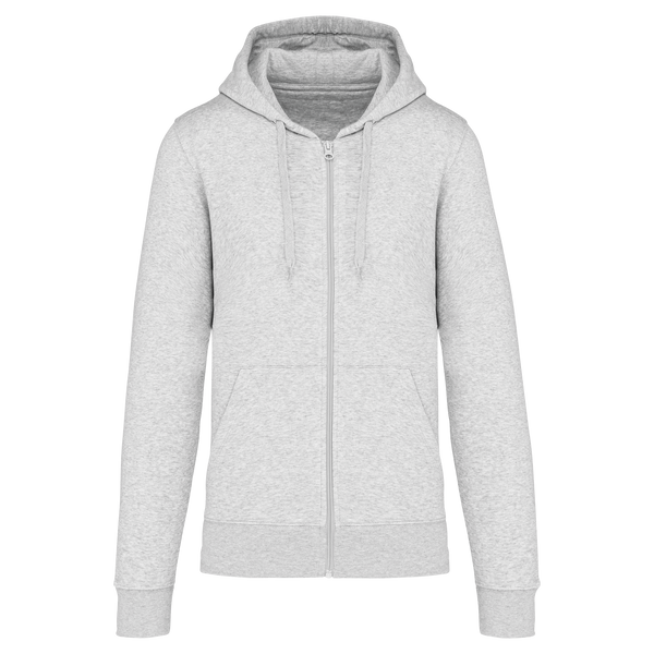 SweatShirt c\capuz e fecho-Cinzento Mesclado Claro-S-RAG-Tailors-Fardas-e-Uniformes-Vestuario-Pro