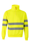 SweatShirt c\meio fecho Alta Visibilidade-Amarelo-S-RAG-Tailors-Fardas-e-Uniformes-Vestuario-Pro