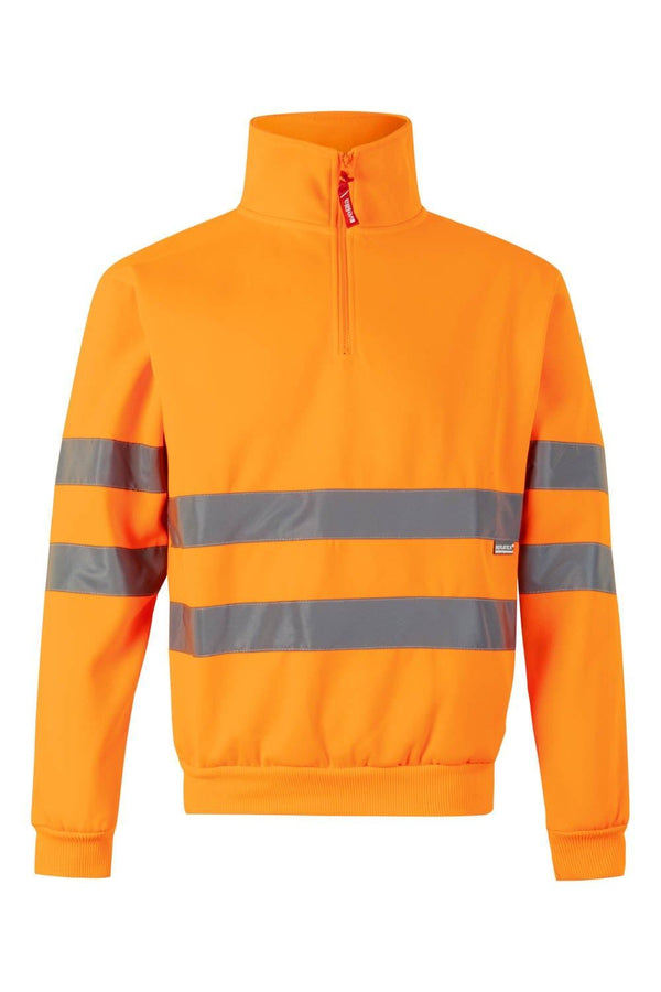 SweatShirt c\meio fecho Alta Visibilidade-Laranja-S-RAG-Tailors-Fardas-e-Uniformes-Vestuario-Pro