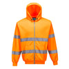 SweatShirt com fecho de alta visibilidade com fecho zip e capuz-Laranja-XS-RAG-Tailors-Fardas-e-Uniformes-Vestuario-Pro