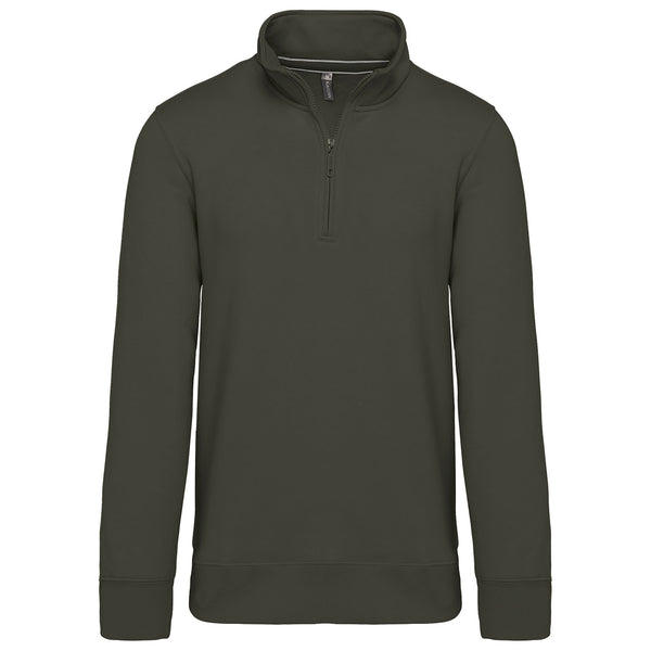 Sweatshirt 1/2 fecho-Dark Khaki-XS-RAG-Tailors-Fardas-e-Uniformes-Vestuario-Pro