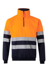 Sweatshirt Bicolor com Fecho-Ecler de Alta Visibilidade-Laranja/Marinho-S-RAG-Tailors-Fardas-e-Uniformes-Vestuario-Pro