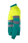 Sweatshirt Bicolor com Fecho-Ecler de Alta Visibilidade-RAG-Tailors-Fardas-e-Uniformes-Vestuario-Pro