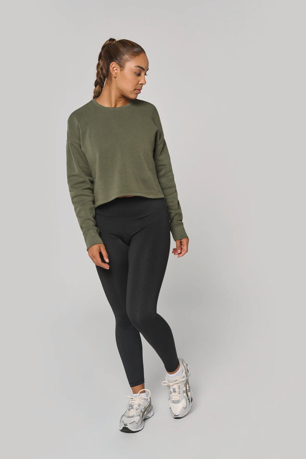 Sweatshirt Curta Decote Redondo Mulher-RAG-Tailors-Fardas-e-Uniformes-Vestuario-Pro