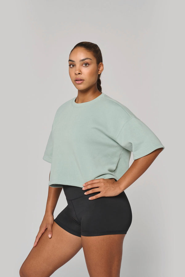 Sweatshirt Curta Manga Curta Decote Redondo Senhora-RAG-Tailors-Fardas-e-Uniformes-Vestuario-Pro