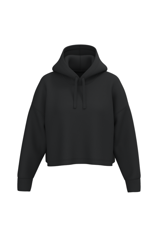 Sweatshirt Curta com Capuz de Senhora-Preto-2XS-RAG-Tailors-Fardas-e-Uniformes-Vestuario-Pro