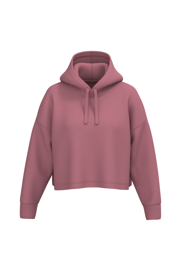 Sweatshirt Curta com Capuz de Senhora-Rosa Antigo-2XS-RAG-Tailors-Fardas-e-Uniformes-Vestuario-Pro