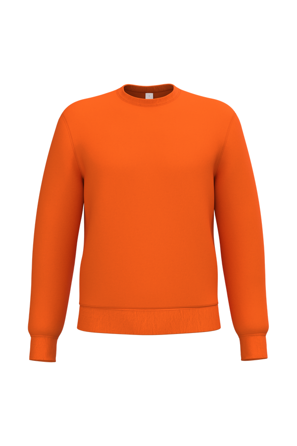 Sweatshirt Decote Redondo Unissexo-Laranja Ideal-XS-RAG-Tailors-Fardas-e-Uniformes-Vestuario-Pro