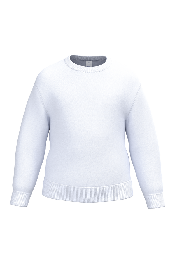 Sweatshirt Decote Redondo de Criança-Branco Ideal-2/4 Anos-RAG-Tailors-Fardas-e-Uniformes-Vestuario-Pro