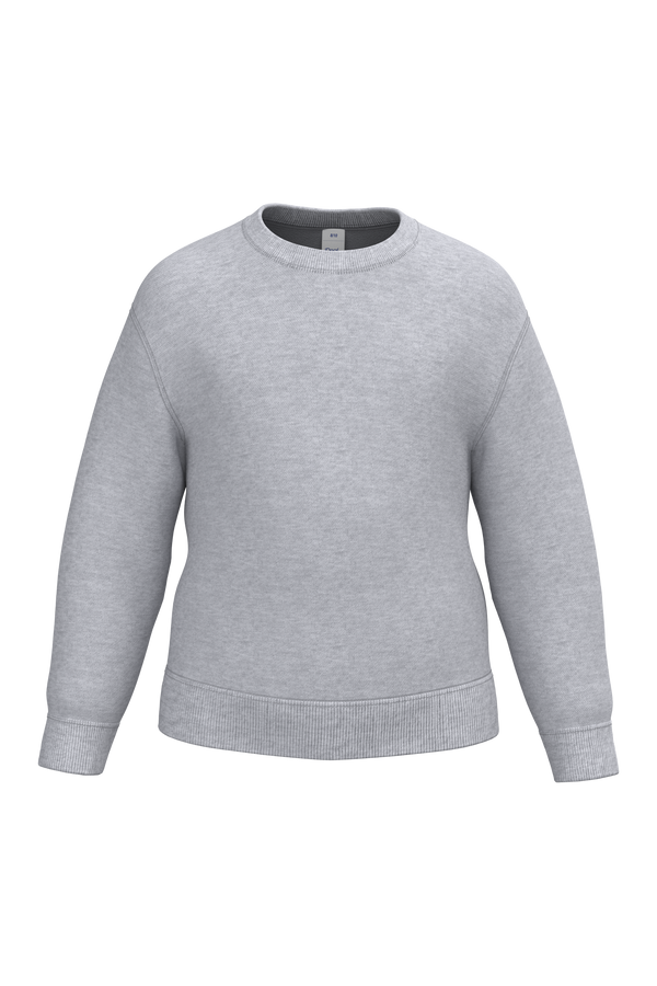 Sweatshirt Decote Redondo de Criança-Cinzento Oxford Ideal-2/4 Anos-RAG-Tailors-Fardas-e-Uniformes-Vestuario-Pro