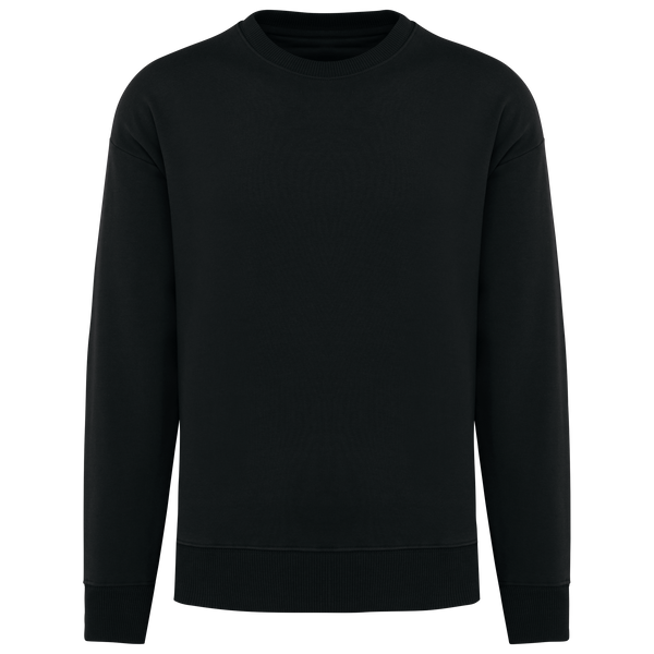 Sweatshirt Eco-responsável Decote Redondo Oversize Unissexo-Preto-2XS-RAG-Tailors-Fardas-e-Uniformes-Vestuario-Pro