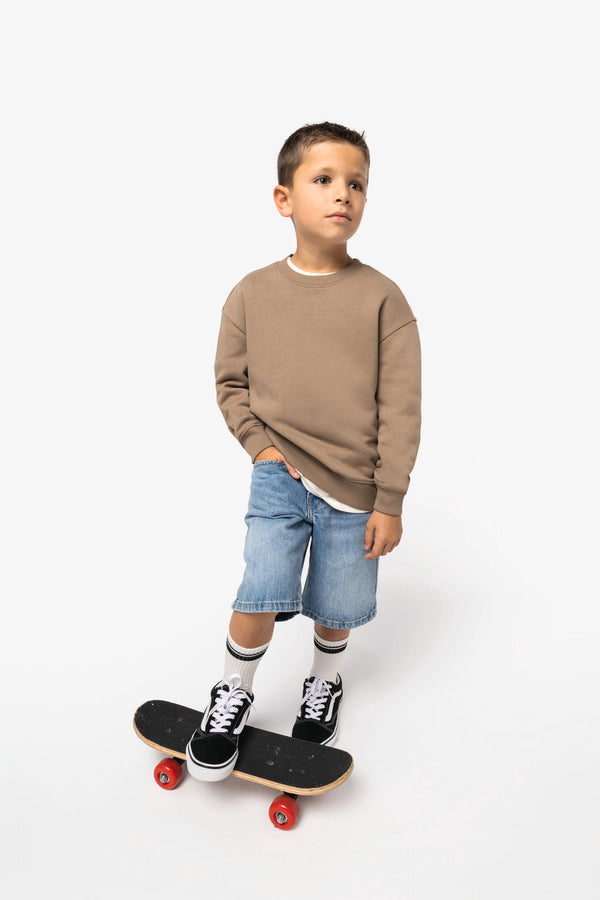 Sweatshirt Eco-responsável Decote Redondo Oversize de Criança-RAG-Tailors-Fardas-e-Uniformes-Vestuario-Pro