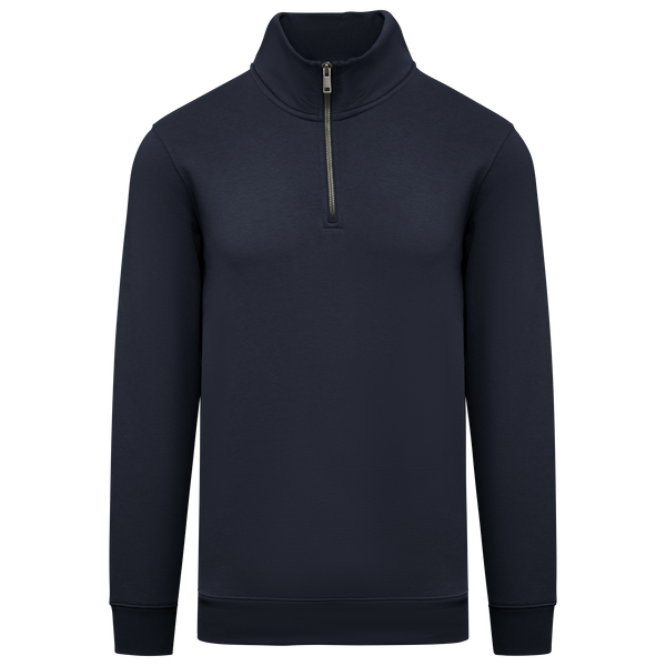 Sweatshirt Eco-responsável Gola Subida 1/2 Fecho Homem-Azul Marinho-XS-RAG-Tailors-Fardas-e-Uniformes-Vestuario-Pro