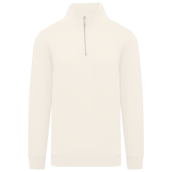 Sweatshirt Eco-responsável Gola Subida 1/2 Fecho Homem-Marfim-XS-RAG-Tailors-Fardas-e-Uniformes-Vestuario-Pro