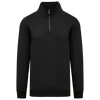 Sweatshirt Eco-responsável Gola Subida 1/2 Fecho Homem-Preto-XS-RAG-Tailors-Fardas-e-Uniformes-Vestuario-Pro