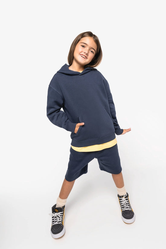 Sweatshirt Eco-responsável com Capuz Oversize de Criança-RAG-Tailors-Fardas-e-Uniformes-Vestuario-Pro