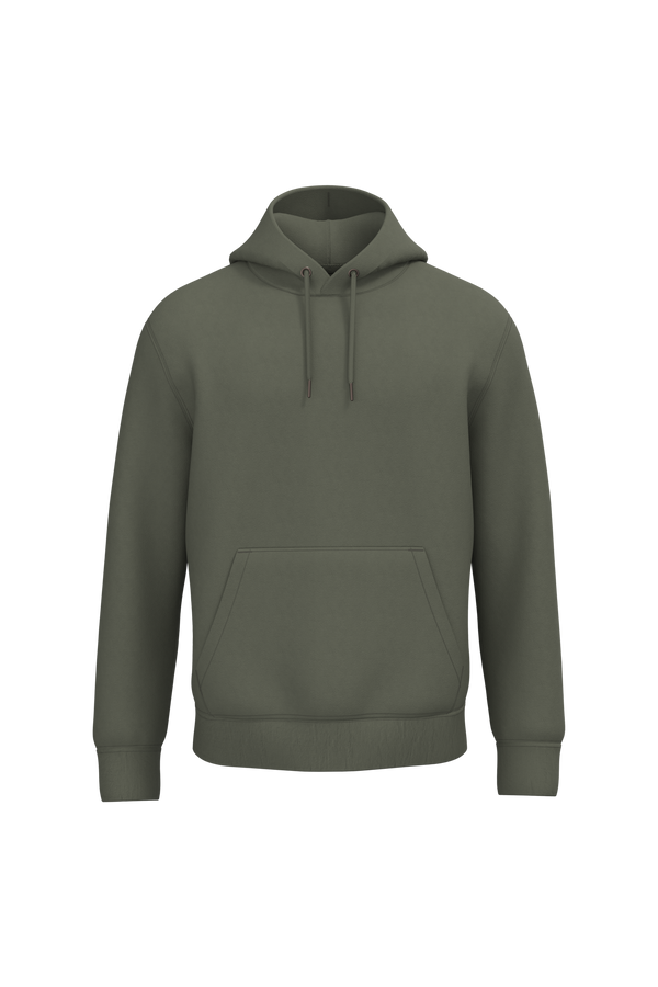 Sweatshirt Eco-responsável com Capuz Unissexo-Caqui Orgânico-2XS-RAG-Tailors-Fardas-e-Uniformes-Vestuario-Pro