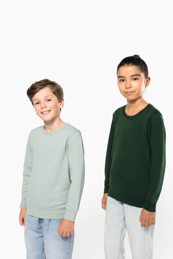 Sweatshirt Eco-responsável com Decote Redondo de Criança-RAG-Tailors-Fardas-e-Uniformes-Vestuario-Pro