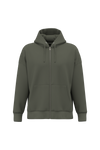 Sweatshirt Eco-responsável com Fecho e Capuz Oversize Unissexo-Caqui Orgânico-XS-RAG-Tailors-Fardas-e-Uniformes-Vestuario-Pro