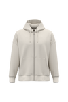 Sweatshirt Eco-responsável com Fecho e Capuz Oversize Unissexo-Marfim-XS-RAG-Tailors-Fardas-e-Uniformes-Vestuario-Pro