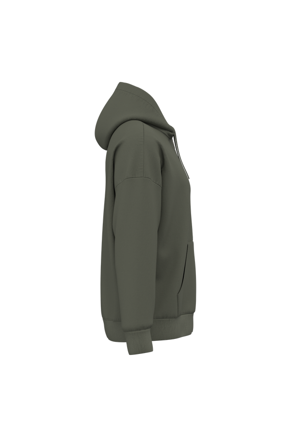 Sweatshirt Eco-responsável com Fecho e Capuz Oversize Unissexo-RAG-Tailors-Fardas-e-Uniformes-Vestuario-Pro