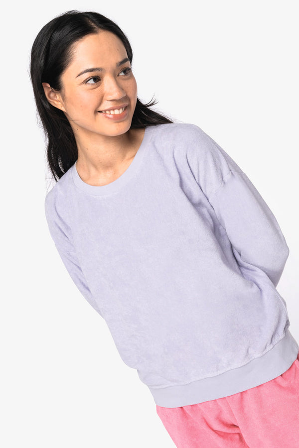 Sweatshirt Eco-responsável em Malha Turca de Senhora-RAG-Tailors-Fardas-e-Uniformes-Vestuario-Pro