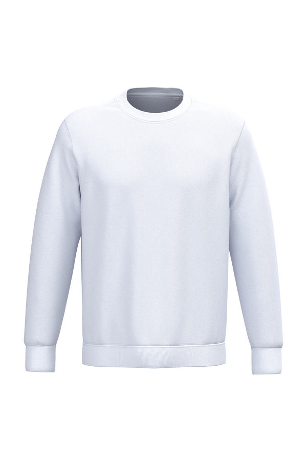 Sweatshirt Ecológica com Decote Redondo Unissexo-Branco-2XS-RAG-Tailors-Fardas-e-Uniformes-Vestuario-Pro