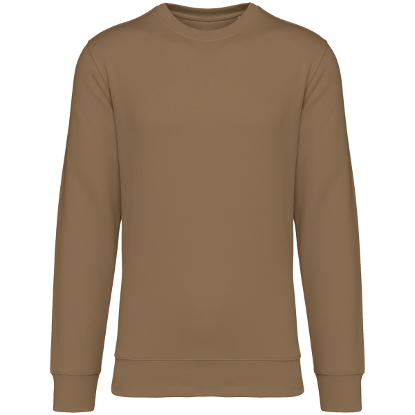 Sweatshirt Ecológica com Decote Redondo Unissexo-Camel Escuro-2XS-RAG-Tailors-Fardas-e-Uniformes-Vestuario-Pro