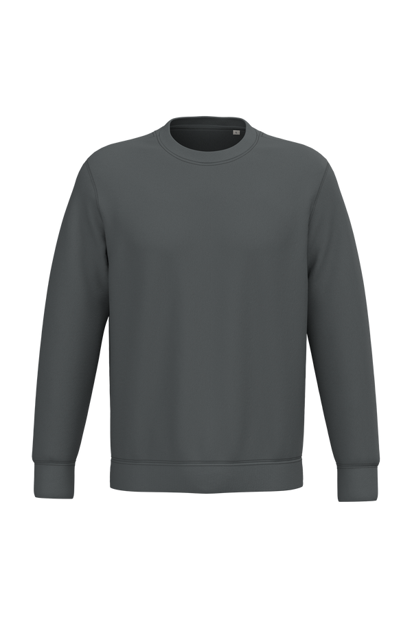 Sweatshirt Ecológica com Decote Redondo Unissexo-Cinzento Ferro-2XS-RAG-Tailors-Fardas-e-Uniformes-Vestuario-Pro