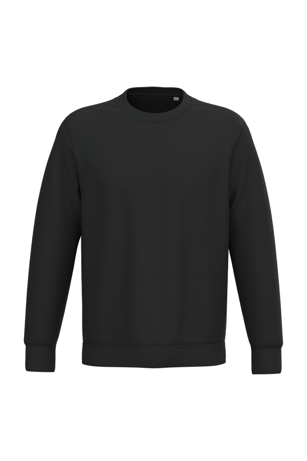 Sweatshirt Ecológica com Decote Redondo Unissexo-Preto-2XS-RAG-Tailors-Fardas-e-Uniformes-Vestuario-Pro