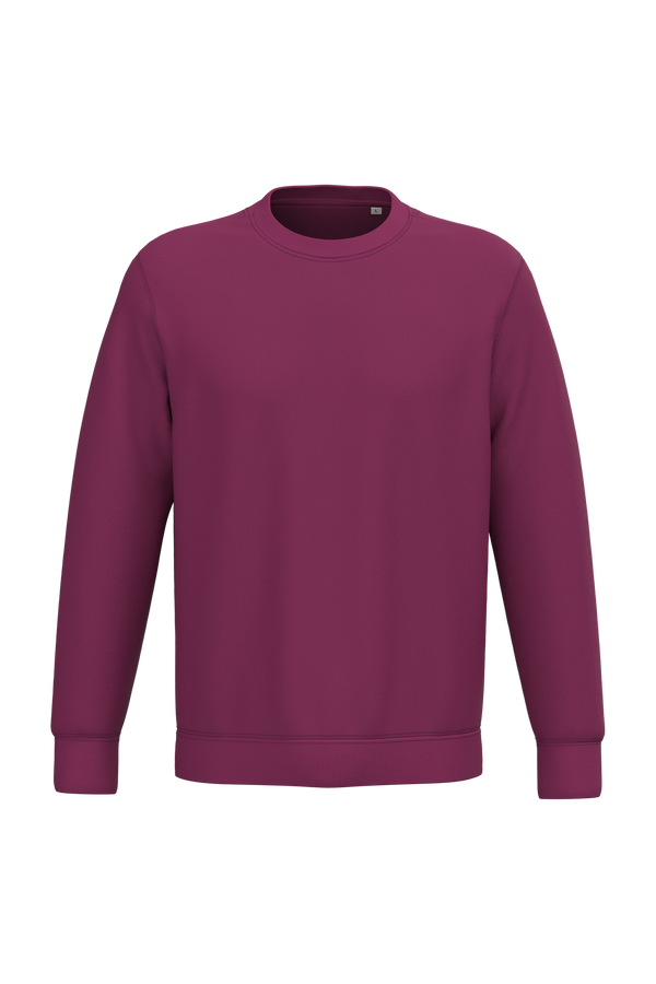 Sweatshirt Ecológica com Decote Redondo Unissexo-Roxo Cereja-2XS-RAG-Tailors-Fardas-e-Uniformes-Vestuario-Pro