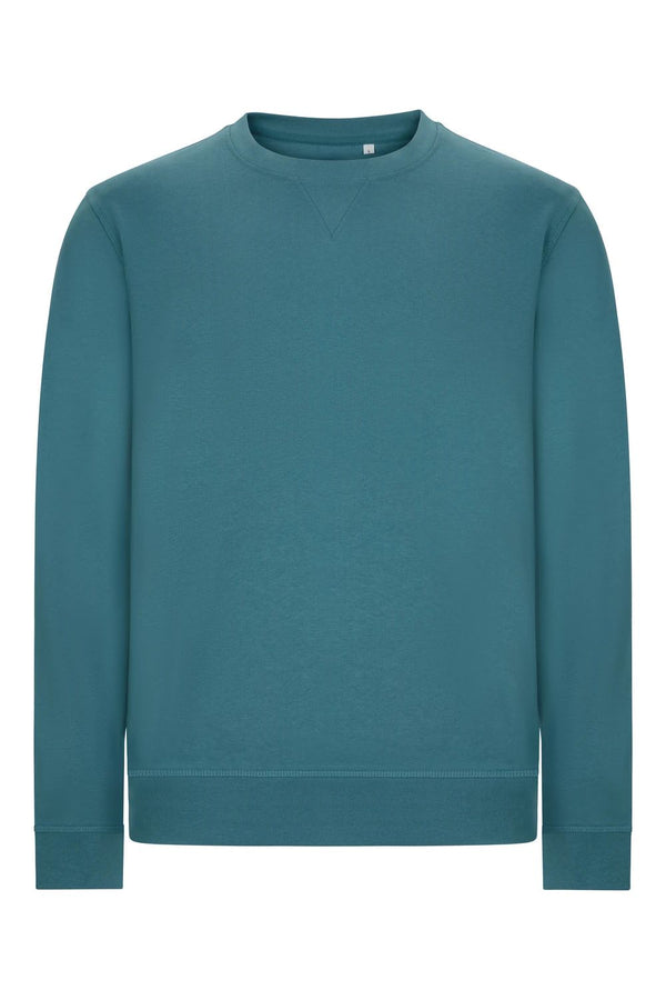 Sweatshirt Mist Unissexo de Decote Redondo em Algodão Orgânico-Earth Blue - 516-S-RAG-Tailors-Fardas-e-Uniformes-Vestuario-Pro