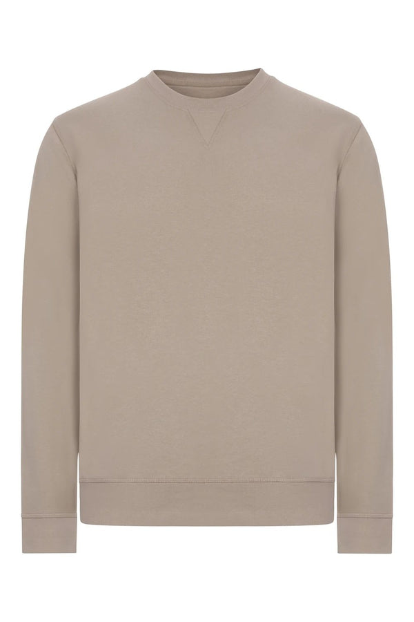 Sweatshirt Mist Unissexo de Decote Redondo em Algodão Orgânico-Taupe - 150-S-RAG-Tailors-Fardas-e-Uniformes-Vestuario-Pro