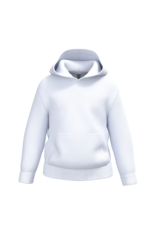 Sweatshirt Reciclada com Capuz Criança-Branco-4/6 Anos-RAG-Tailors-Fardas-e-Uniformes-Vestuario-Pro