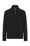 Sweatshirt Unissexo Meio Fecho Hervey-Black - 200-XS-RAG-Tailors-Fardas-e-Uniformes-Vestuario-Pro