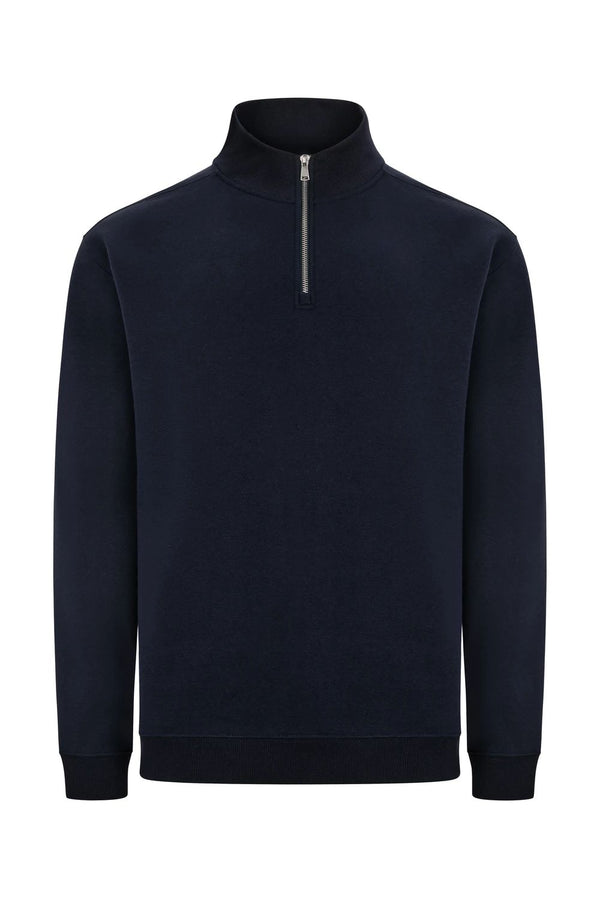 Sweatshirt Unissexo Meio Fecho Hervey-Navy - 500-XS-RAG-Tailors-Fardas-e-Uniformes-Vestuario-Pro