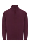 Sweatshirt Unissexo Meio Fecho Hervey-Wine - 403-XS-RAG-Tailors-Fardas-e-Uniformes-Vestuario-Pro